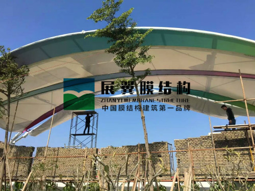 廈門海滄兒童公園張拉膜結構看臺工程
