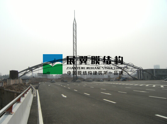 浙江義烏膜結構收費站大棚工程
