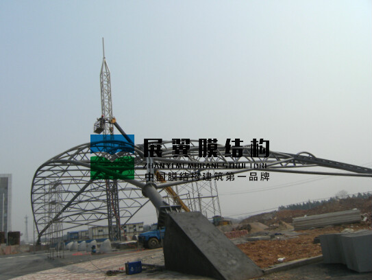 浙江義烏膜結構收費站大棚工程