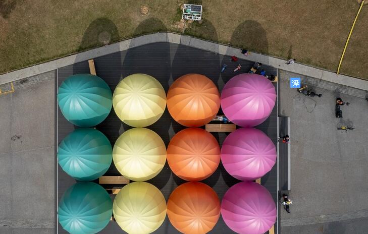 膜結(jié)構(gòu)五色光亭，深圳大運中心