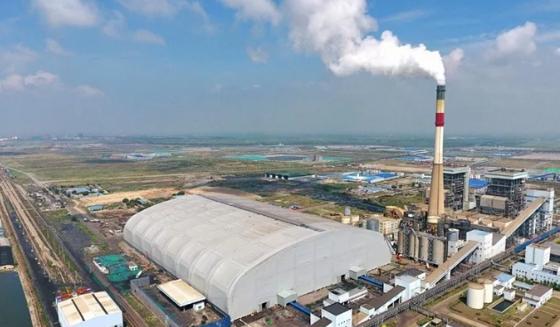 厲害了！儲(chǔ)煤量達(dá)40萬噸，國(guó)內(nèi)最大跨度桁架索膜結(jié)構(gòu)封閉煤棚工程