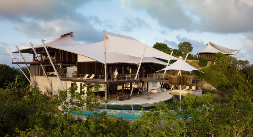 新型度假住宿模式，鄉(xiāng)村酒店+張拉膜帳篷房