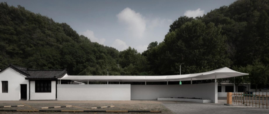 入口改造案例，張拉膜結(jié)構(gòu)