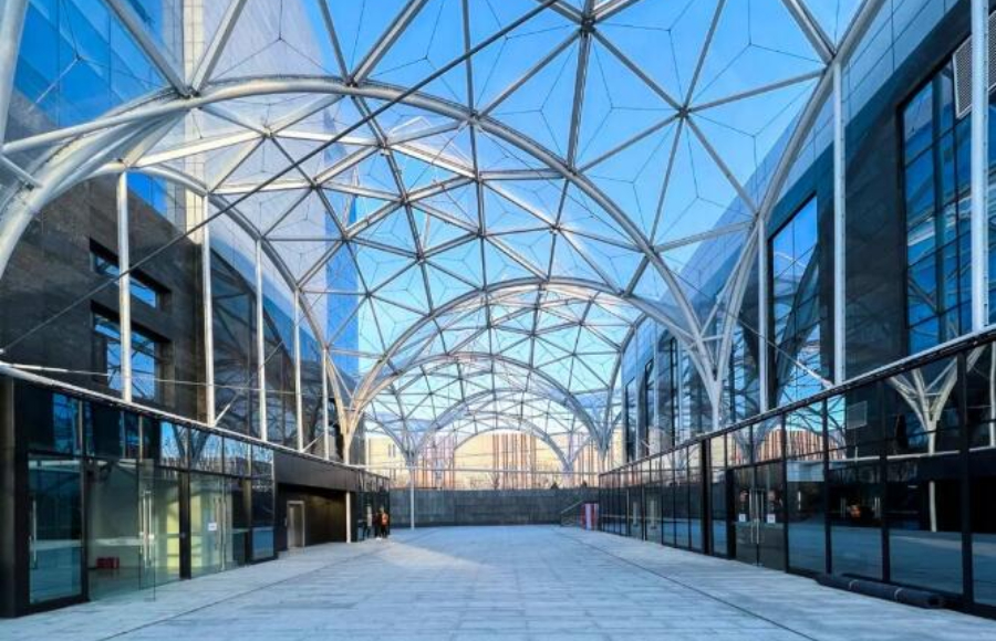 單層ETFE膜結(jié)構(gòu)案例欣賞，科興天富廠區(qū)改造